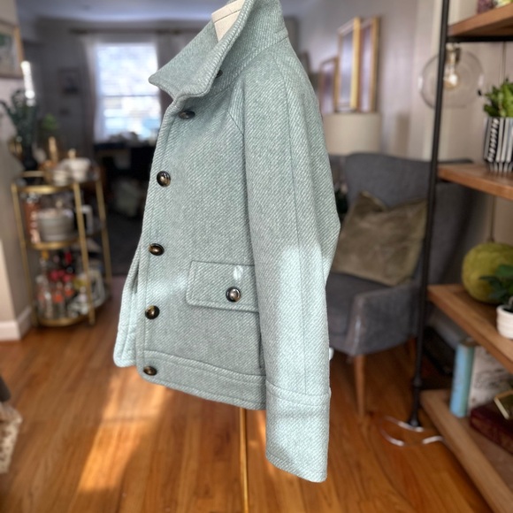 🦄NWOT Sezane Leo Coat with Cozy High Collar Sz6 - Picture 11 of 15